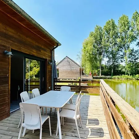 Avec Terrasse Sur Pilotis Vue Sur L'etang Chalet Rue (Somme)