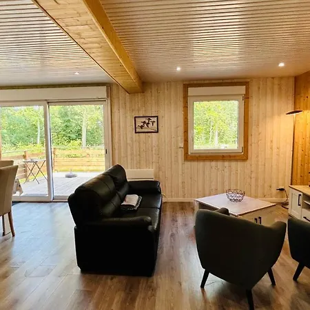 Avec Terrasse Sur Pilotis Vue Sur L'etang Chalet *